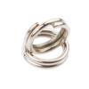 100pcs Stainless Steel Split Rings Fishing Hook Lure Connectors Double Loops - 6mm view 4