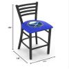 HBS L004 Buffalo Sabres 25" Stationary Counter Stool with Black Wrinkle Finish view 2