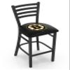 HBS L004 Boston Bruins 30" Stationary Bar Stool with Black Wrinkle Finish view 1