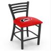 HBS L004 Carolina Hurricanes 25" Stationary Counter Stool with Black Wrinkle Finish view 1