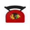 HBS L004 Chicago Blackhawks 25" Stationary Counter Stool with Black Wrinkle Finish view 3