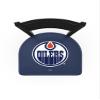 HBS L004 Edmonton Oilers 30" Stationary Bar Stool with Black Wrinkle Finish view 3
