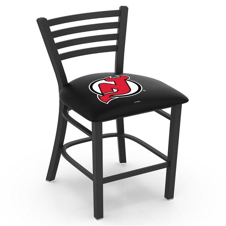 HBS L004 New Jersey Devils 25" Stationary Counter Stool with Black Wrinkle Finish