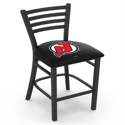HBS L004 New Jersey Devils 30" Stationary Bar Stool with Black Wrinkle Finish