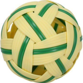 perfect2desire Rattan Ball Sepak Takraw Sport Kick Ball Rattan Wood Standard Size 5 Inches