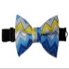 EmilyRose Couture Men's Special Prints Bow Ties (Group 2 of 2) (Adult-12 year olds or older, Blue Chevrons) view 2