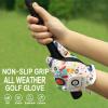FINGER TEN Stylish Kids Golf Gloves 2 Pack for Left or Right Hand, All Weather Grip & Breathable Durable & Funny Design for Boys Girls Junior Youth Toddler (White&Black, Medium, Left) view 4