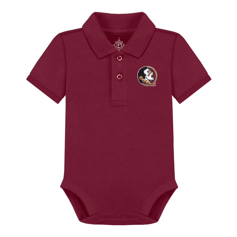 Florida State University FSU Seminoles Newborn Polo Bodysuit Garnet 6-9 Months