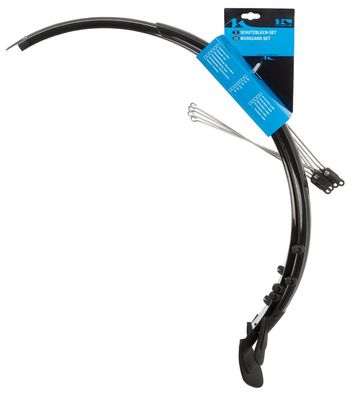 M-Wave Unisex's MS26B Mudguard Set, Black