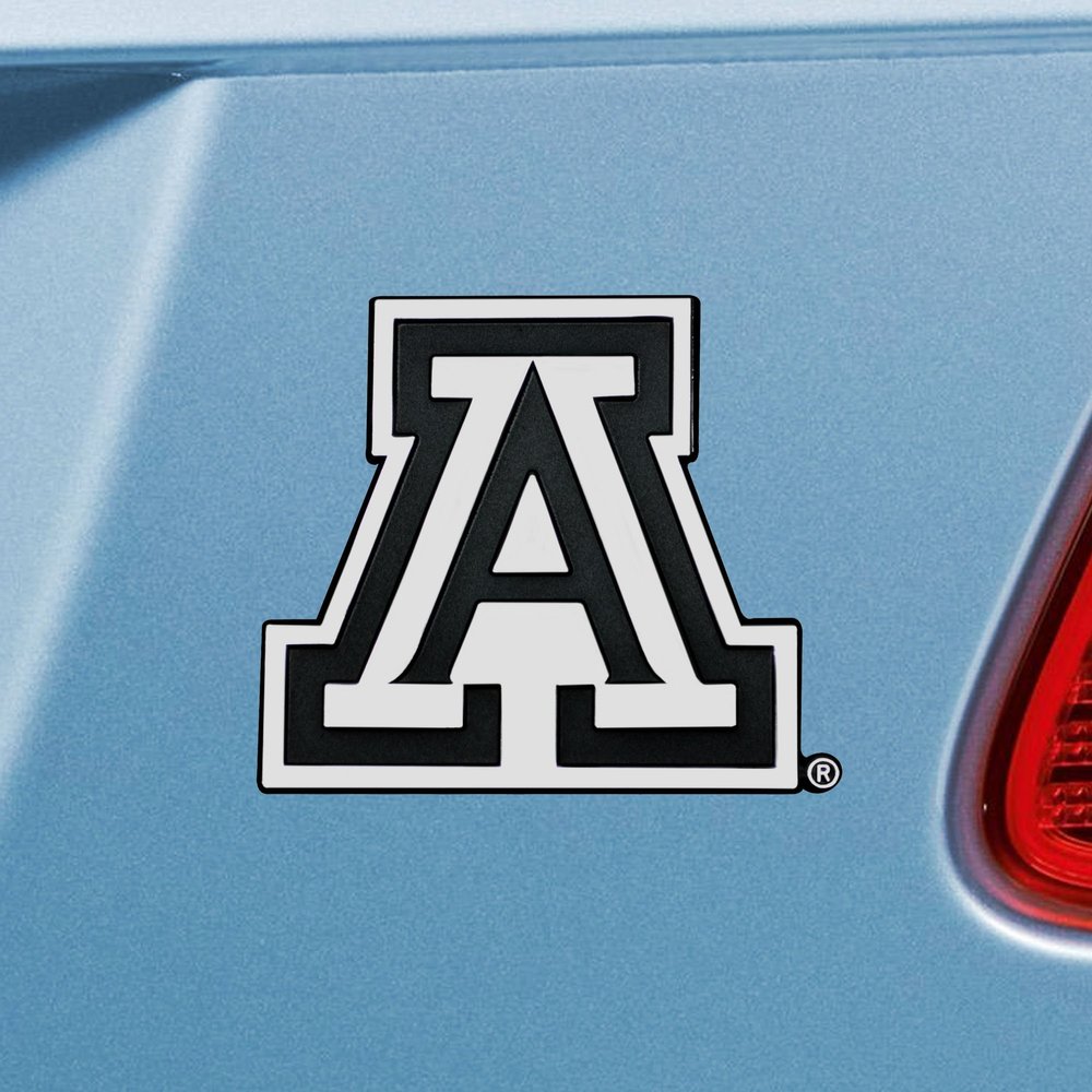 FANMATS 13850 Arizona Wildcats 3D Chrome Metal Auto Emblem