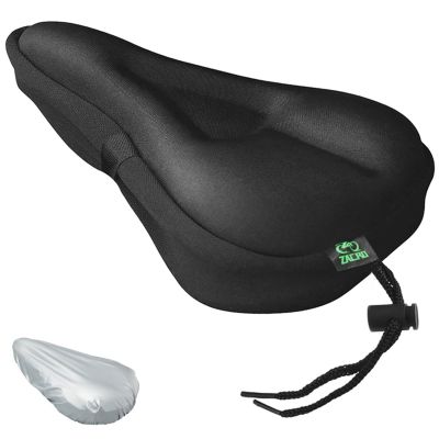 Zacro Gel Bike Seat - Extra Soft Bicycle Saddle Cushion with Water&Dust Resistant Cover
