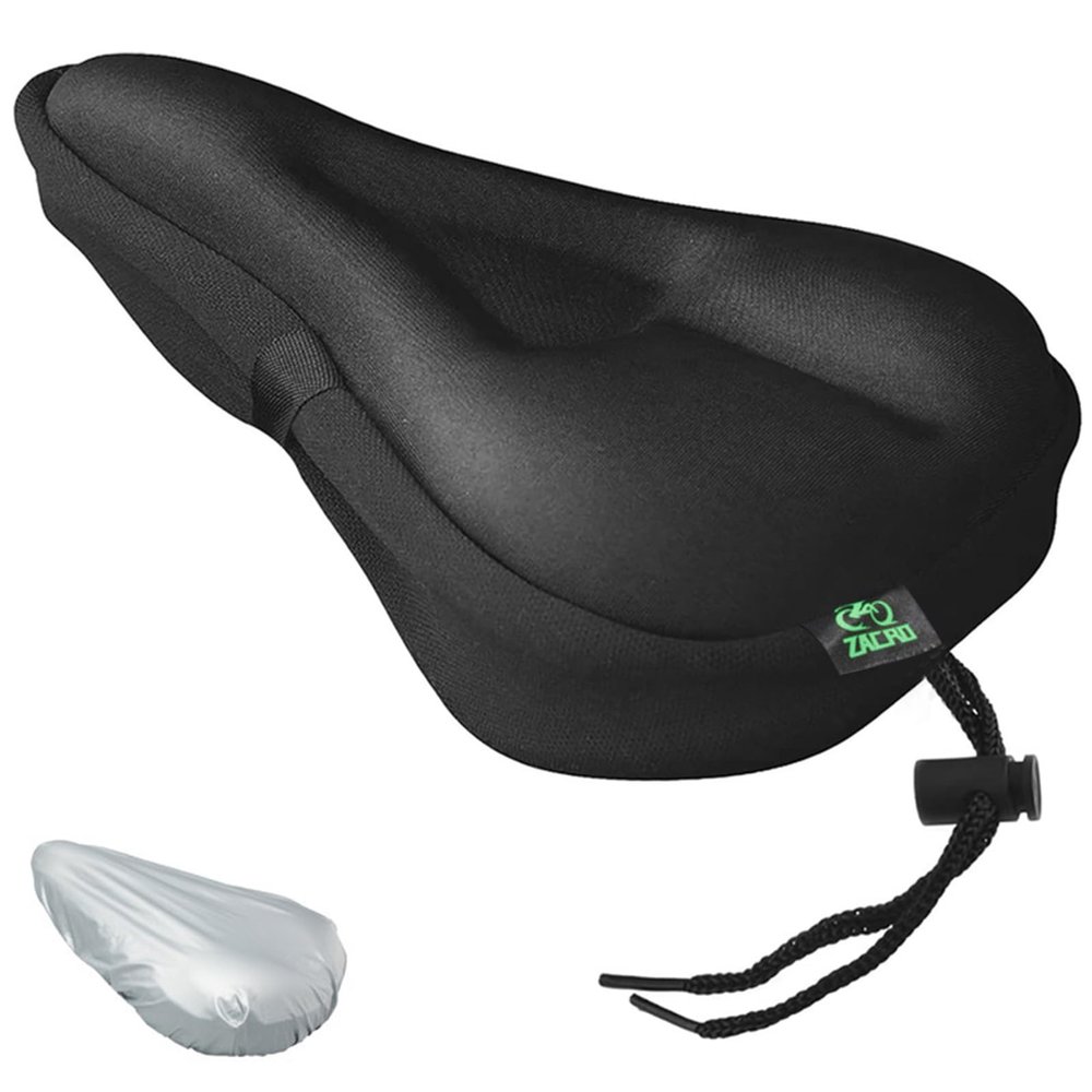 Zacro Gel Bike Seat - Extra Soft Bicycle Saddle Cushion with Water&Dust Resistant Cover