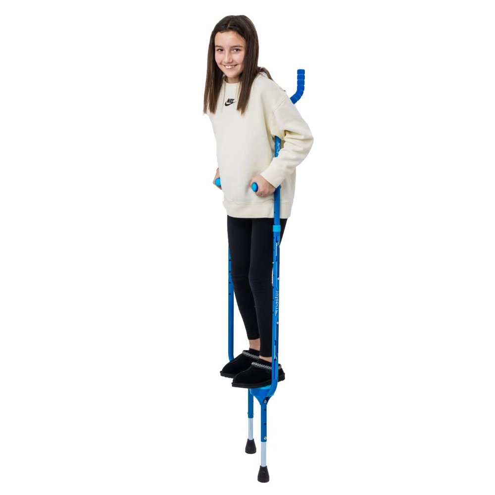Flybar Master Walking Stilts for Kids  5 Adjustable Heights, Sturdy, Easy Assembly, Wide Non-Slip Rubber Bottom Tip, Foam Grips, Outdoor Toys for Kids Ages 10+, 200 lbs
