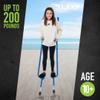Flybar Master Walking Stilts for Kids  5 Adjustable Heights, Sturdy, Easy Assembly, Wide Non-Slip Rubber Bottom Tip, Foam Grips, Outdoor Toys for Kids Ages 10+, 200 lbs view 2