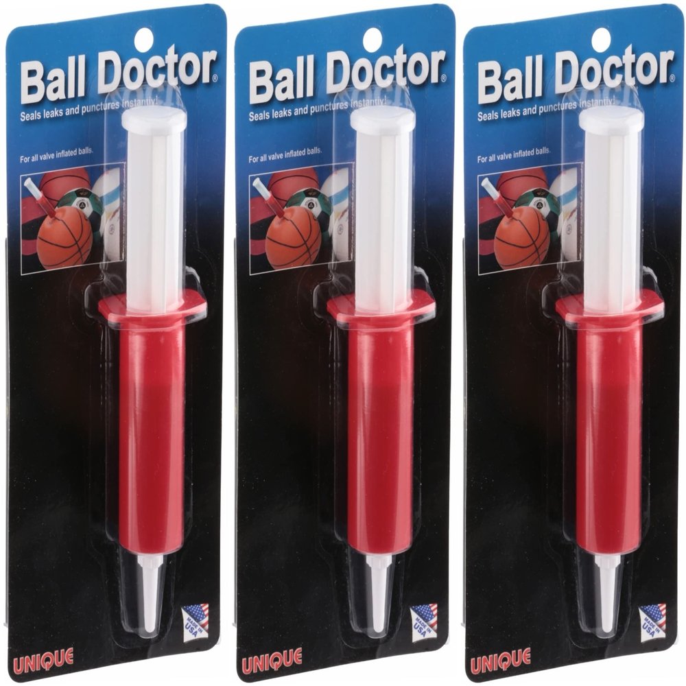 Unique Sports Ball Doctor Leak Puncture Flat Fix Basketball Repair Kit (3-Pack)