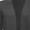 J. LOVNY Women's Open Front Draped Knit Long Sleeve Pocket Sweater Cardigan (S-3XL) Charcoal view 4