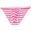 Jaxu Men's Tanga Sport Briefs Underwear Mini Bikini Wavy Stripe Lace Micro Boxer Briefs Light Red M view 1