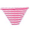 Jaxu Men's Tanga Sport Briefs Underwear Mini Bikini Wavy Stripe Lace Micro Boxer Briefs Light Red M view 2
