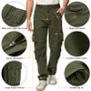 Men's BDU Casual Military Pants, Tactical Wild Army Combat ACU Rip Stop Camo Cargo Work Pants Trousers with 8 Pockets #7533 Army Green 30 view 4