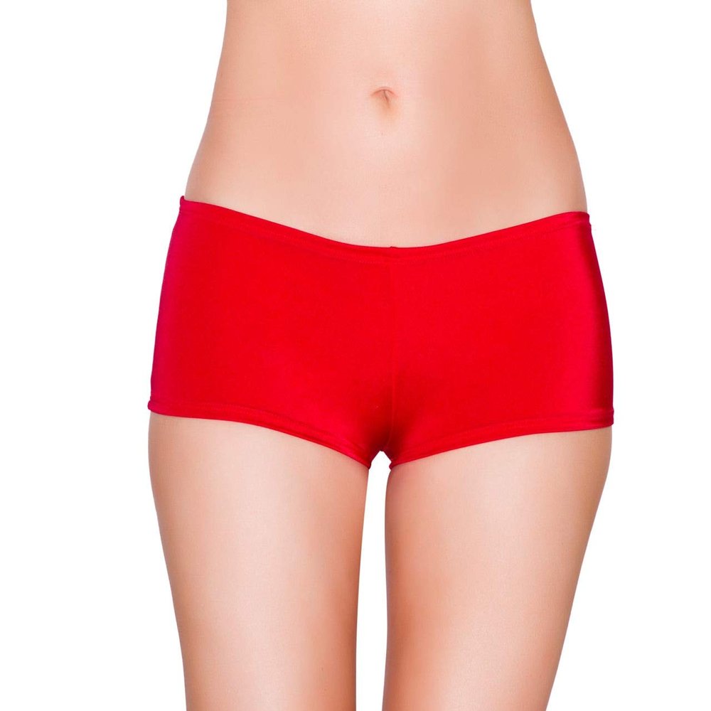 Roma Costume Women's Low Cut, Full Covered Shorts, Red, One Size
