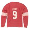 Gordie Howe Detroit Red Wings #9 NHL Men's Rover Distressed Long Sleeve Player T-Shirt (Medium) view 3