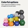 Amazon Basics Neoprene Dumbbell Hand Weights, 8 Pounds, Pair, Yellow view 4