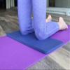 SukhaMat Yoga Knee Pad - NEW! 15mm (5/8") Thick - The best yoga knee pad for a pain free practice. Cushions pressure points. Complements your full-size yoga mat. (Dark Blue) view 4