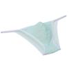Jaxu Men's String Bikini Briefs Mussy Stripe Pouch Rope Underwear Brazilain Cheeky Briefs Light Green L view 3