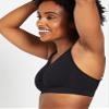Motherhood Maternity Women's Wireless Clip Down Seamless Nursing Bra for Breastfeeding , Black, Medium view 3