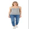 Emmalise Women's Basic Short Camisole Adjustable Strap Layering Cami Tank Top (2Pk Charcoal, H Gray, Medium) view 3