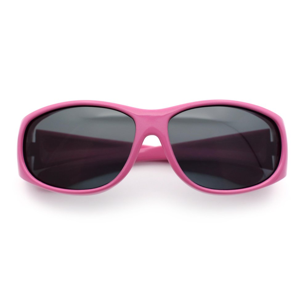 SA106 Polarized Toddler Size Kids 48mm Fit Over Sunglasses - Pink