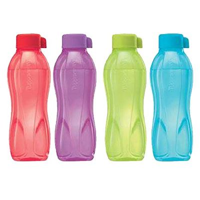 Tupperware Aqua Safe ECO Sports Water Bottles 500 ml | New, Set Of 4, Original