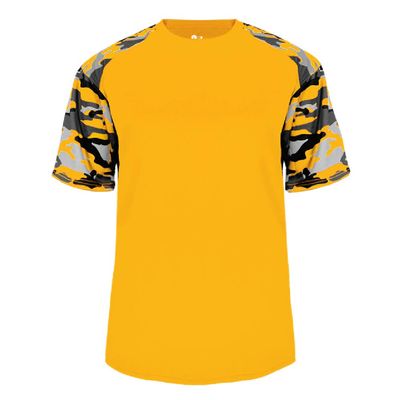 Badger Sport Gold Camo Sleeve Youth XS