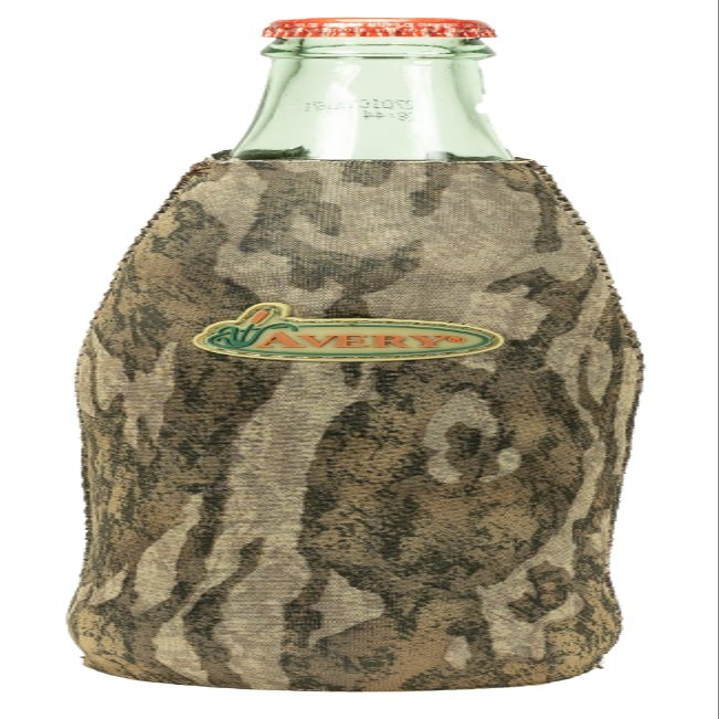 Avery Neoprene Bottle Cooler  Insulated Drink Sleeve for Hunting, Camping & Outdoor Use - Bottomland Camo