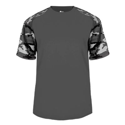 Badger Sport Grey/Royal Camo Sleeve Adult 2X