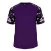 Badger Sport Purple Camo Sleeve Youth XS view 1