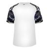 Badger Sport White/Navy Camo Sleeve Adult Small