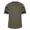 Badger Sport Olive Green Camo Sleeve Youth Small