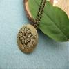2Pcs Ancient Bronze the Round Flowers Charm necklace view 2