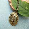 2Pcs Ancient Bronze the Round Flowers Charm necklace view 3