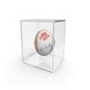FixtureDisplays 2PK 3.4" Cube Baseball Display Case Golf Ball Showcase with Lift-Off Top, Removable Riser, Clear Acrylic 19387-2PK view 3