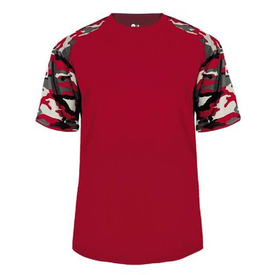 Badger Sport Red Camo Sleeve Adult 2X