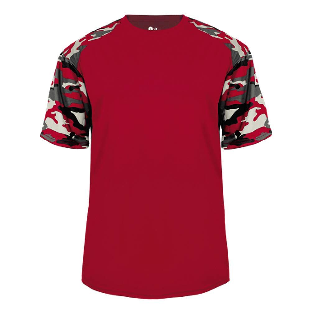 Badger Sport Red Camo Sleeve Adult 2X