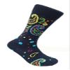 FineFit Man Cave Trouser Socks - One Size, Navy Paisley view 1