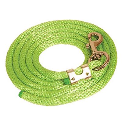 Mustang Poly Lead Rope 9ft. with Bolt Snap, Lime, One Size