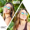 3 Pack Heart Shaped Gold Metal Frame Aviator Mirrored Lens Sunglasses Blue-Green Red Multicolor view 2