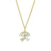 1928 Jewelry Cubic Zirconia Butterfly Gold Pendant Necklace For Women 16" + 3" Extender
