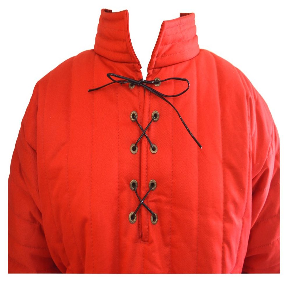 Allbeststuff Gambeson Padded Front Close ABS (Red, 39)