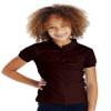 Cutie Patootie - Girls - Solid Polo Shirt w/Cute Button-Up - 4 - Brown view 1