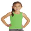 Cutie Patootie - Girls - Solid Racerback with Lace Back Tank - 14 - Green view 1
